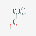 1-Naphthalenepropanoic acid methyl ester molecular structure