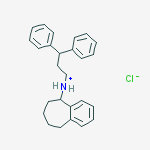 3,3-diphenylpropyl(6,7,8,9-tetrahydro-5H-benzo[7]annulen-9-yl)azaniumchloride