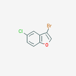 3-bromo-5-chloro-1-benzofuran molecular structure