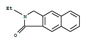 1H-Benz[f]isoindol-1-one,2-ethyl-2,3-dihydro- molecular structure