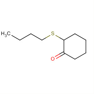 Cyclohexanone, 2-(butylthio)- molecular structure