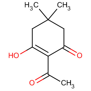 2-Cyclohexen-1-one, 2-acetyl-3-hydroxy-5,5-dimethyl- molecular structure