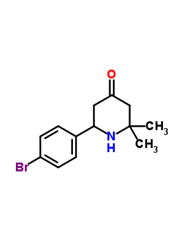 6-(4-bromophenyl)-2,2-dimethylpiperidin-4-one