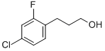 3-(4-CHLORO-2-FLUORO-PHENYL)-PROPAN-1-OL molecular structure