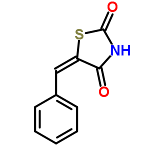 (5E)-5-benzylidene-1,3-thiazolidine-2,4-dione molecular structure