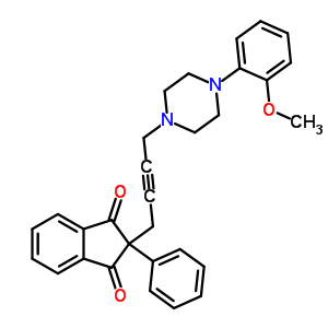 2-{4-[4-(2-methoxyphenyl)piperazin-1-yl]but-2-yn-1-yl}-2-phenyl-1H-indene-1,3(2H)-dione