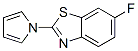 Benzothiazole,6-fluoro-2-(1H-pyrrol-1-yl)- molecular structure
