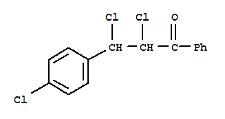 2,3-dichloro-3-(4-chlorophenyl)-1-phenylpropan-1-one molecular structure