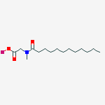 Potassium;2-[dodecanoyl(methyl)amino]acetate molecular structure