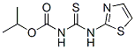 CARBAMIC ACID [(THIAZOL-2-YLAMINO)THIOXOMETHYL]-,ISOPROPYL ESTER molecular structure