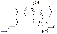 1-hydroxy-3-(1',2'-dimethylheptyl)-6,6,9-trimethyl-7,8,9,10-tetrahydro-6-dibenzopyran acetate molecular structure