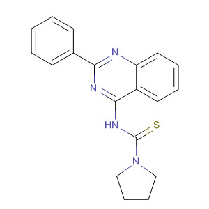 1-Pyrrolidinecarbothioamide, N-(2-phenyl-4-quinazolinyl)- molecular structure
