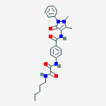 ETHANEDIAMIDE,N-(4-(((2,3-DIHYDRO-1,5-DIMETHYL-3-OXO-2-PHENYL-1H-PYRAZOL-4-YL)AMINO)CARBONYL)PHENYL)-N-PENTYL-