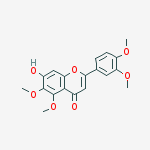 2-(3,4-dimethoxyphenyl)-7-hydroxy-5,6-dimethoxy-4H-chromen-4-one molecular structure
