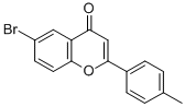 4H-1-Benzopyran-4-one, 6-bromo-2-(4-methylphenyl)- molecular structure