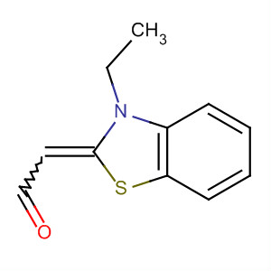 Acetaldehyde, (3-ethyl-2(3H)-benzothiazolylidene)- molecular structure
