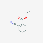 ethyl 2-cyanocyclohex-1-enecarboxylate molecular structure