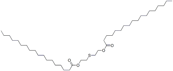 Dioctadecanoic acid thiobis(2,1-ethanediyl) ester molecular structure