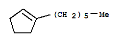 1-Hexyl-1-cyclopentene molecular structure