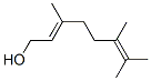3,6,7-trimethyl-2,6-octadien-1-ol molecular structure