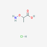 (2R)-2-(aminooxy)propanoic acid hydrochloride molecular structure