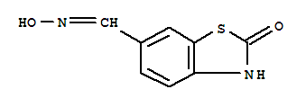 6-BENZO[D]THIAZOLECARBOXALDEHYDE,2,3-DIHYDRO-2-OXO-,6-OXIME molecular structure