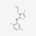 N-(2,5-dimethylphenyl)-4-methyl-3-prop-2-enyl-1,3-thiazol-2-imine