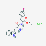ETHYL 2-[[2-AMINO-3-(1H-INDOL-3-YL)PROPANOYL]AMINO]-3-(4-FLUOROPHENYL)PROPANOATE molecular structure