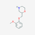 Morpholine, 2-[(2-methoxyphenoxy)methyl]-