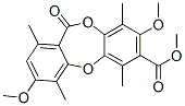 3,8-Dimethoxy-1,4,6,9-tetramethyl-11-oxo-11H-dibenzo[b,e][1,4]dioxepin-7-carboxylic acid methyl ester molecular structure