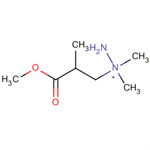 Propanoic acid, 3-(2,2-dimethylhydrazino)-2-methyl-, methyl ester molecular structure