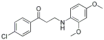 1-(4-CHLOROPHENYL)-3-(2,4-DIMETHOXYANILINO)-1-PROPANONE