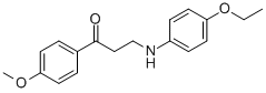 3-(4-ETHOXYANILINO)-1-(4-METHOXYPHENYL)-1-PROPANONE molecular structure