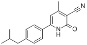 1,2-DIHYDRO-6-(4-ISOBUTYLPHENYL)-4-METHYL-2-OXOPYRIDINE-3-CARBONITRILE