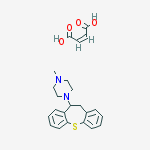 1-(10,11-dihydrodibenzo[b,f]thiepin-10-yl)-4-methylpiperazine (2Z)-but-2-enedioate molecular structure