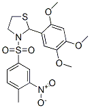 3-[(4-Methyl-3-nitrophenyl)sulfonyl]-2-(2,4,5-trimethoxyphenyl)-1 ,3-thiazolidine molecular structure
