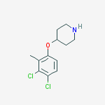 4-(3,4-dichloro-2-methylphenoxy)piperidine molecular structure