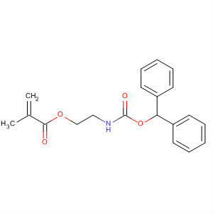 2-Propenoic acid, 2-methyl-, 2-[[(diphenylmethoxy)carbonyl]amino]ethylester molecular structure