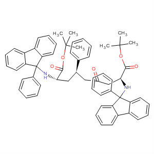 Nonanedioic acid,4-oxo-6-phenyl-2,8-bis[(9-phenyl-9H-fluoren-9-yl)amino]-,bis(1,1-dimethylethyl) ester, (2S,6R,8S)- molecular structure