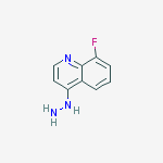 8-Fluoro-4-hydrazineoquinoline molecular structure