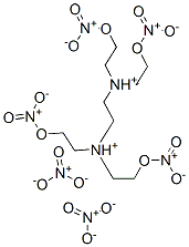 N,N,N,N-tetrakis(2-(nitrooxy)ethyl)ethylenediammonium dinitrate molecular structure