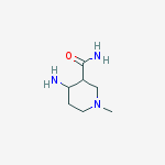 3-PIPERIDINECARBOXAMIDE,4-AMINO-1-METHYL- molecular structure