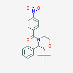 (2-tert-butyl-3-phenyl-1,2,4-oxadiazinan-4-yl)(4-nitrophenyl)methanone