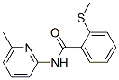 BENZAMIDE, N-(6-METHYL-2-PYRIDINYL)-2-(METHYLTHIO)- molecular structure