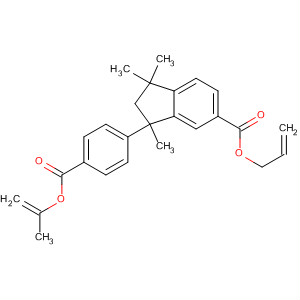 1H-Indene-5-carboxylic acid,2,3-dihydro-1,1,3-trimethyl-3-[4-[(2-propenyloxy)carbonyl]phenyl]-,2-propenyl ester molecular structure