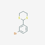 1,3-Dithiane, 2-(3-bromophenyl)- molecular structure