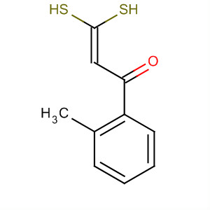 2-Propen-1-one, 3,3-dimercapto-1-(2-methylphenyl)- molecular structure