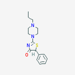 5-phenyl-2-(4-propylpiperazin-1-yl)-1,3-thiazol-4(5H)-one molecular structure