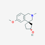 SPIRO(CYCLOPENTANE-1,4-1H-ISOQUINOLIN)-3-OL,2,3-DIHYDRO-6-METHOXY-2-METHYL-,CIS-