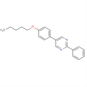 Pyrimidine, 5-[4-(pentyloxy)phenyl]-2-phenyl- molecular structure
